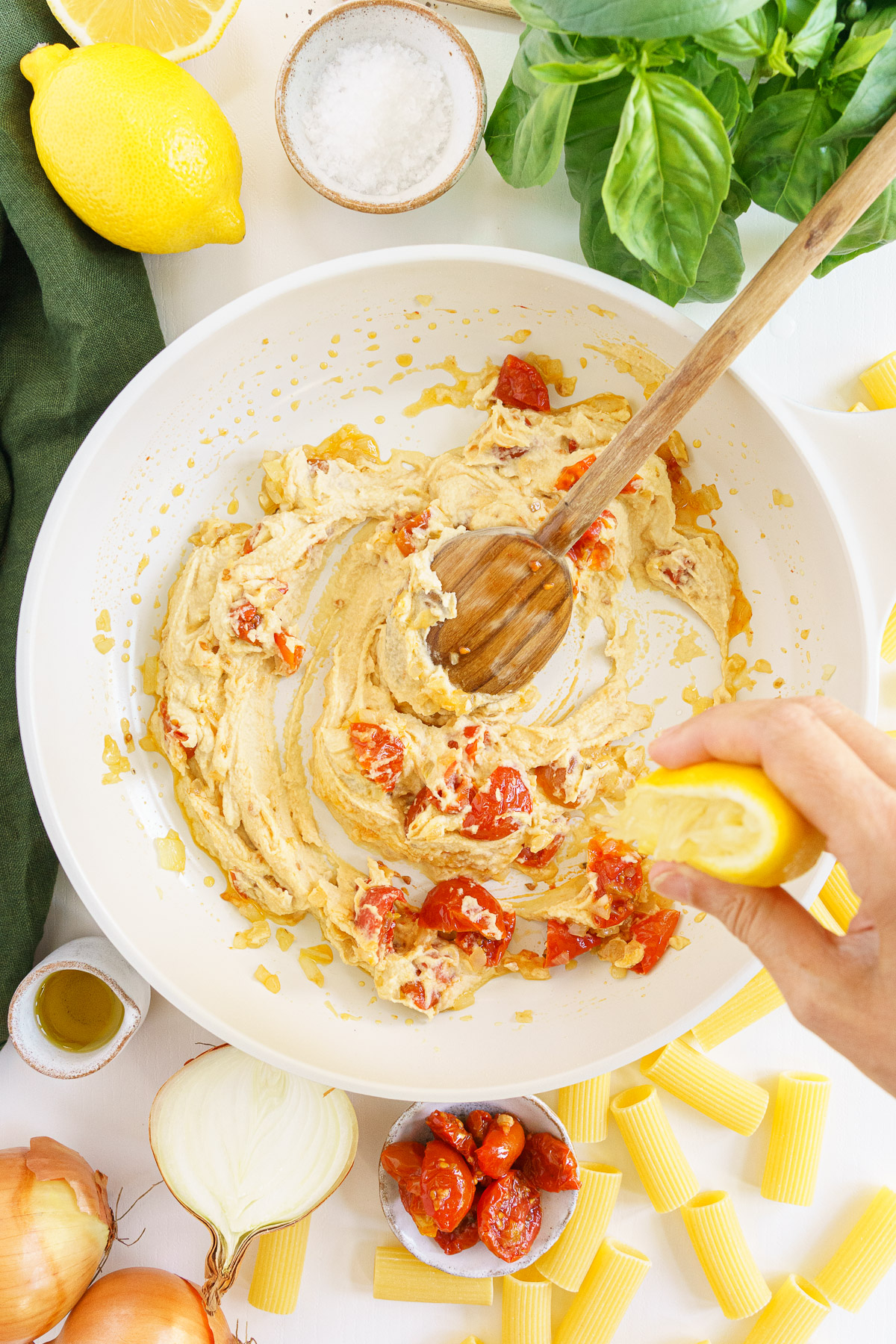 Hummus Pasta Gathering Dreams
