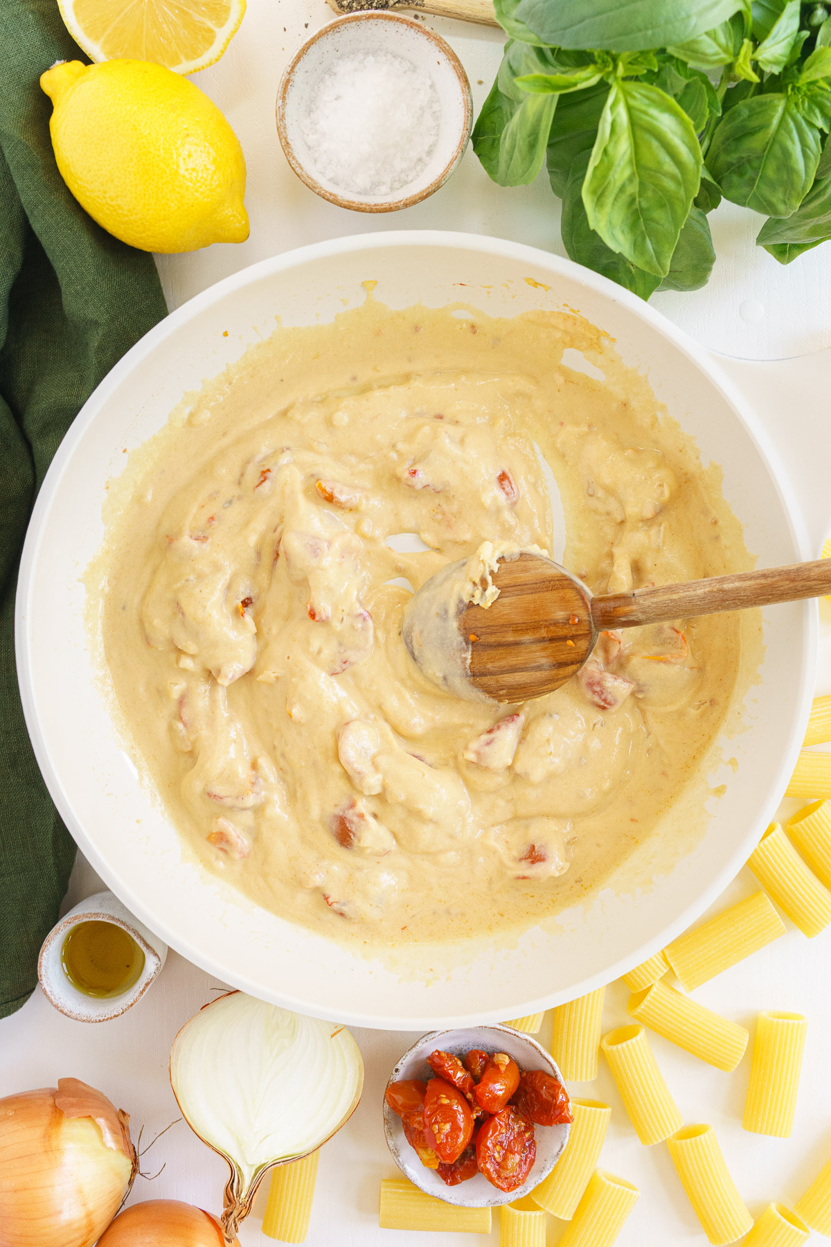 Hummus Pasta Gathering Dreams