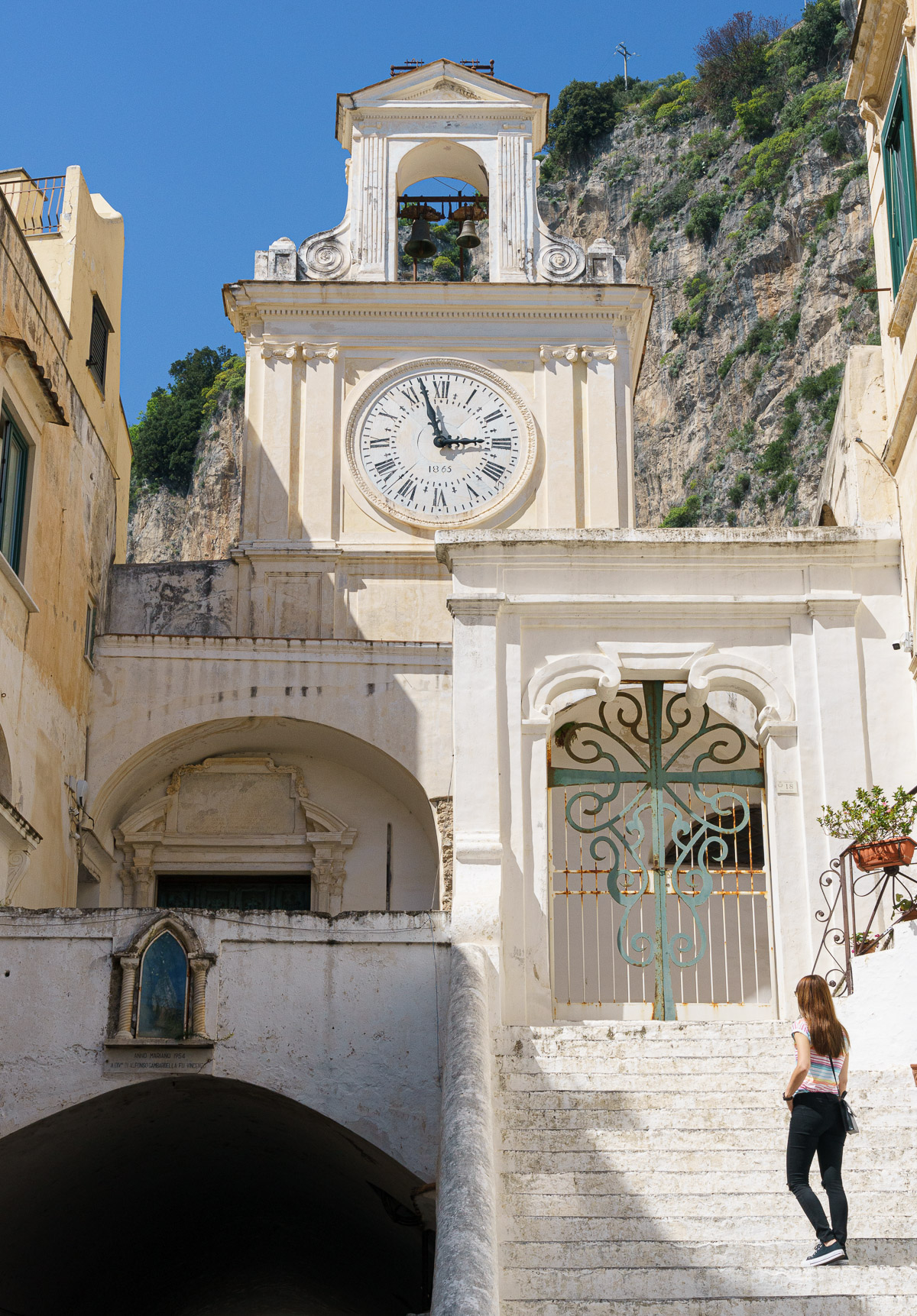 A church in the charming village of Atrani