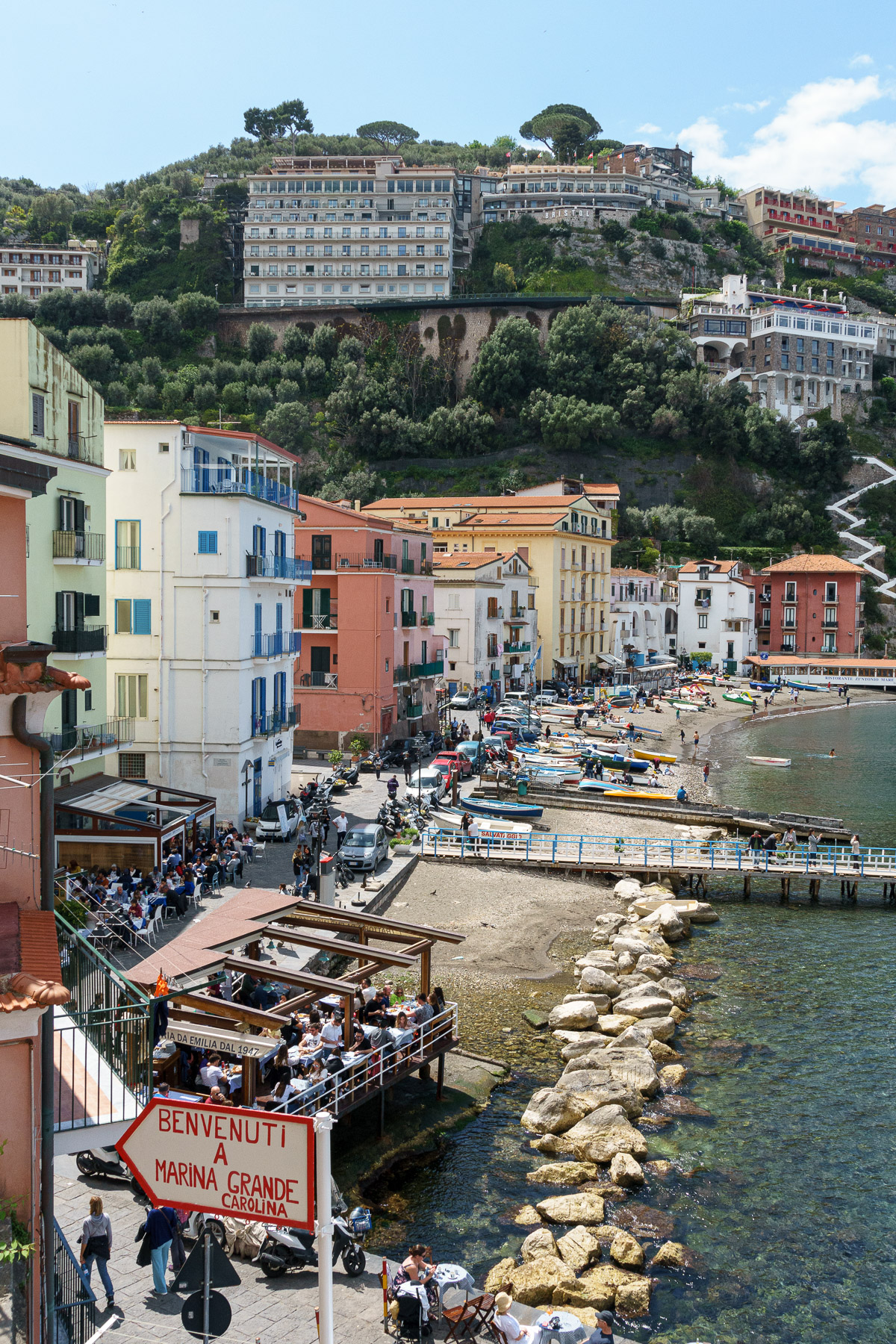 A view of Marina Grande in Sorrento