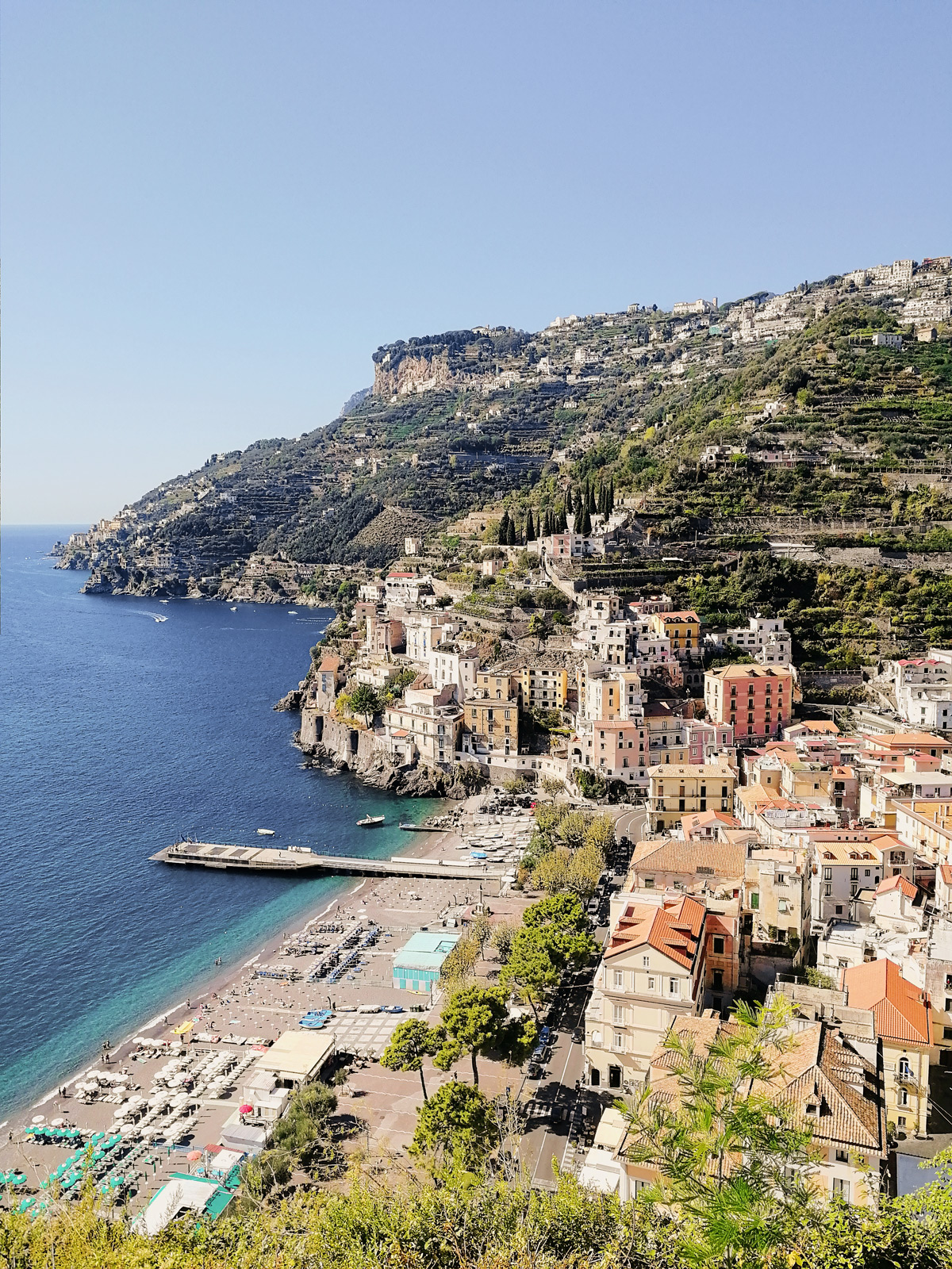 Aerial view of Minori