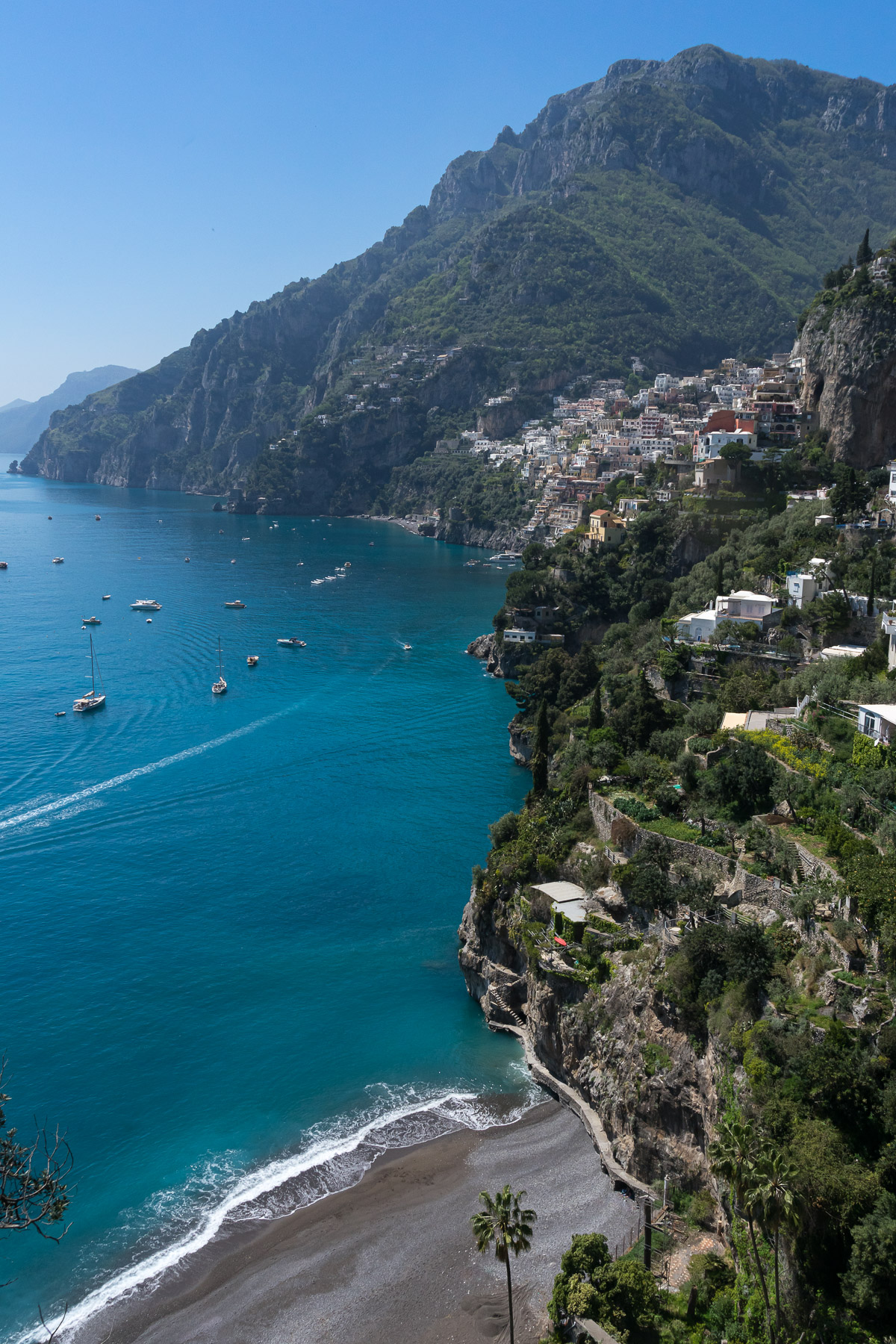 A panoramic view of Positano