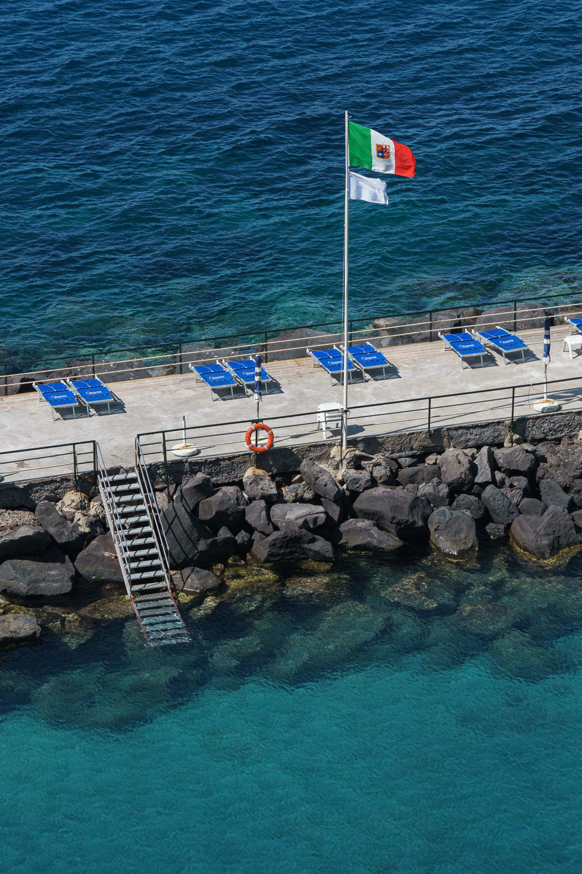 Sunbeds in Sorrento