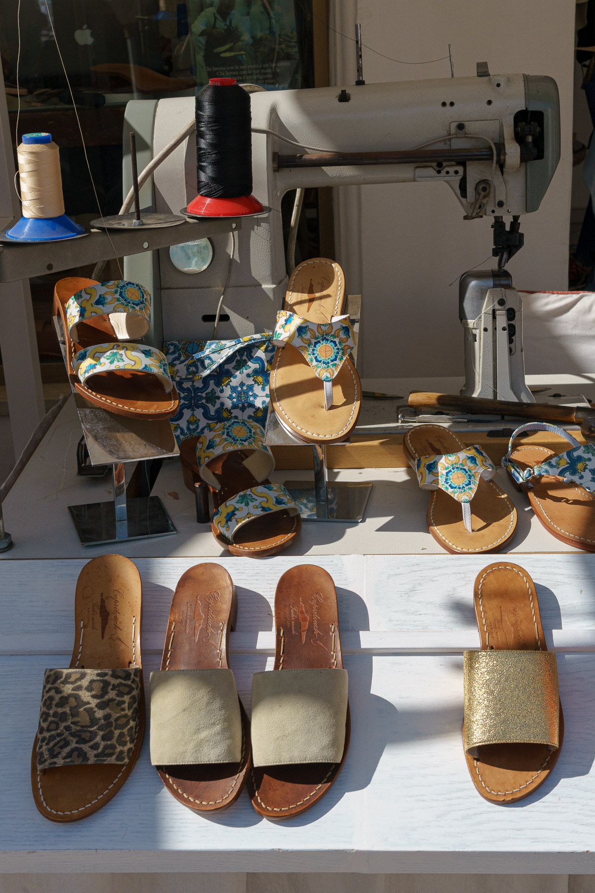 Sandal's shop in Anacapri