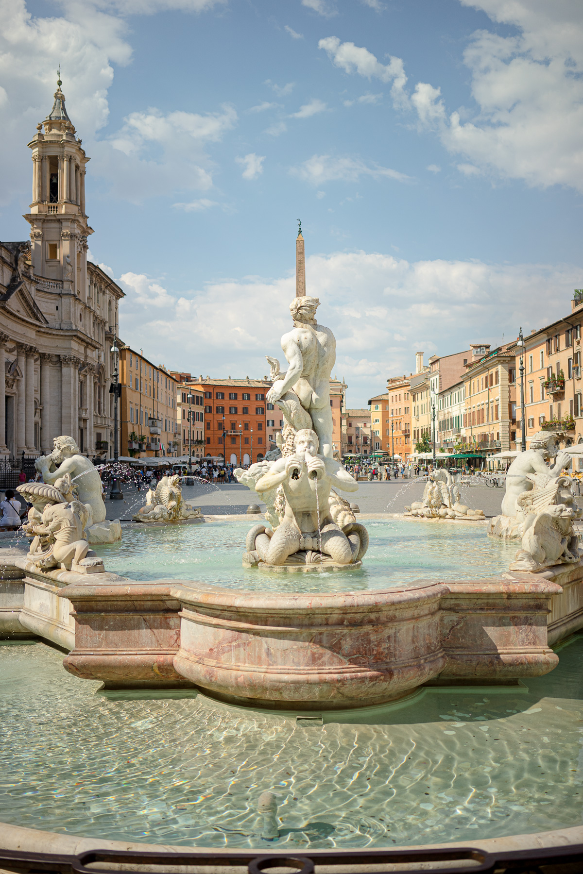Piazza Navona in Rome, with its beautiful fountains