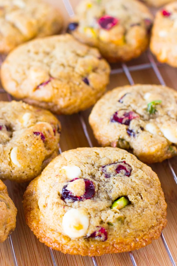 Image for Gluten Free White Chocolate Cranberry Pistachio Cookies