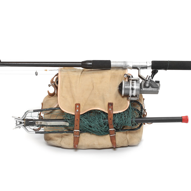 Fishing bag with rods and accessories