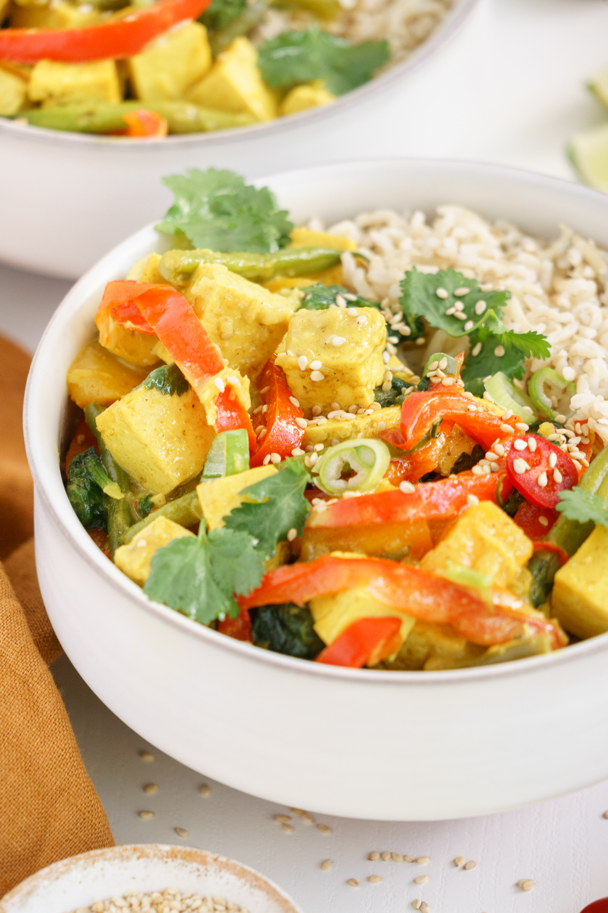 Easy Tofu Coconut Curry - Gathering Dreams