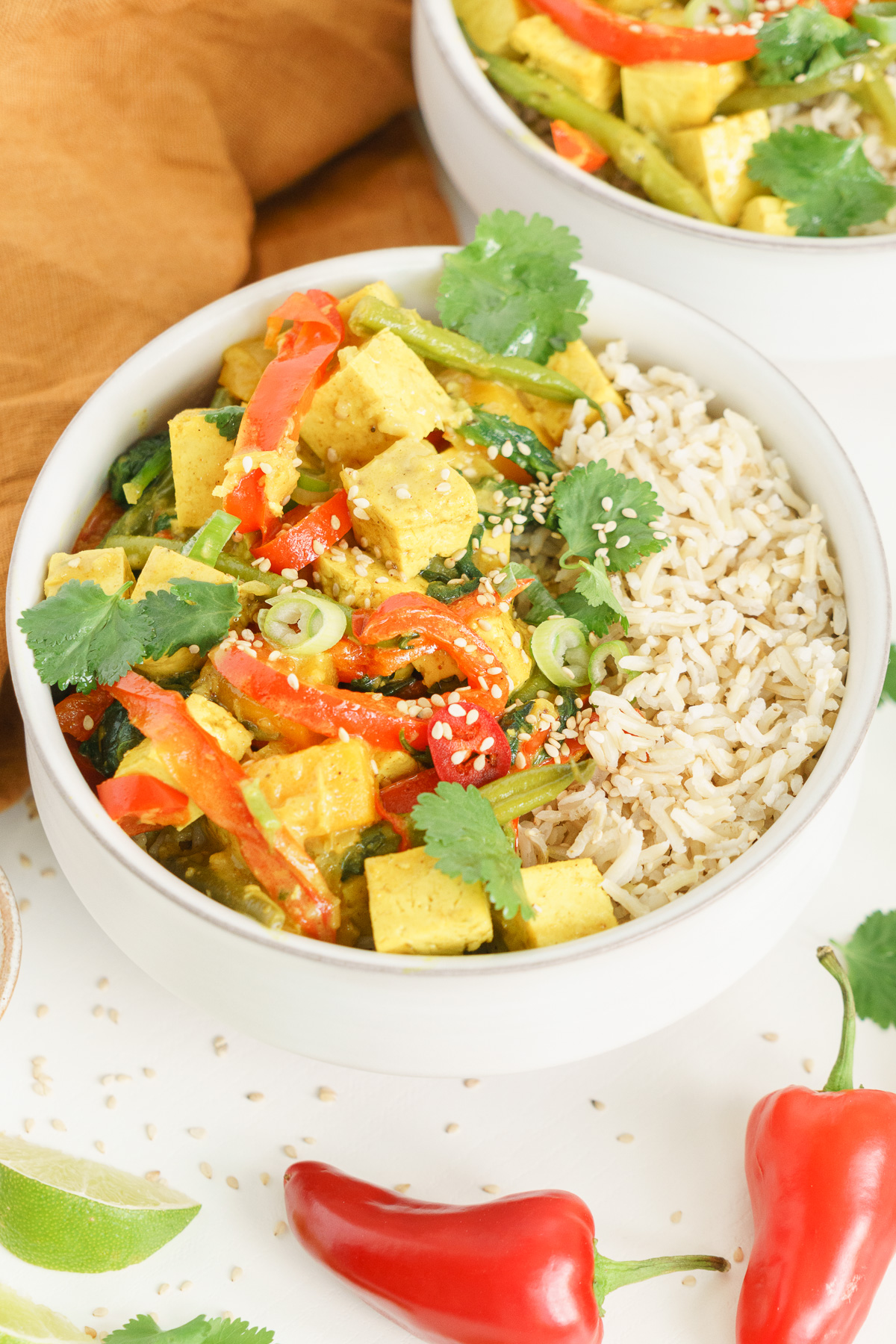 Easy Tofu Coconut Curry - Gathering Dreams