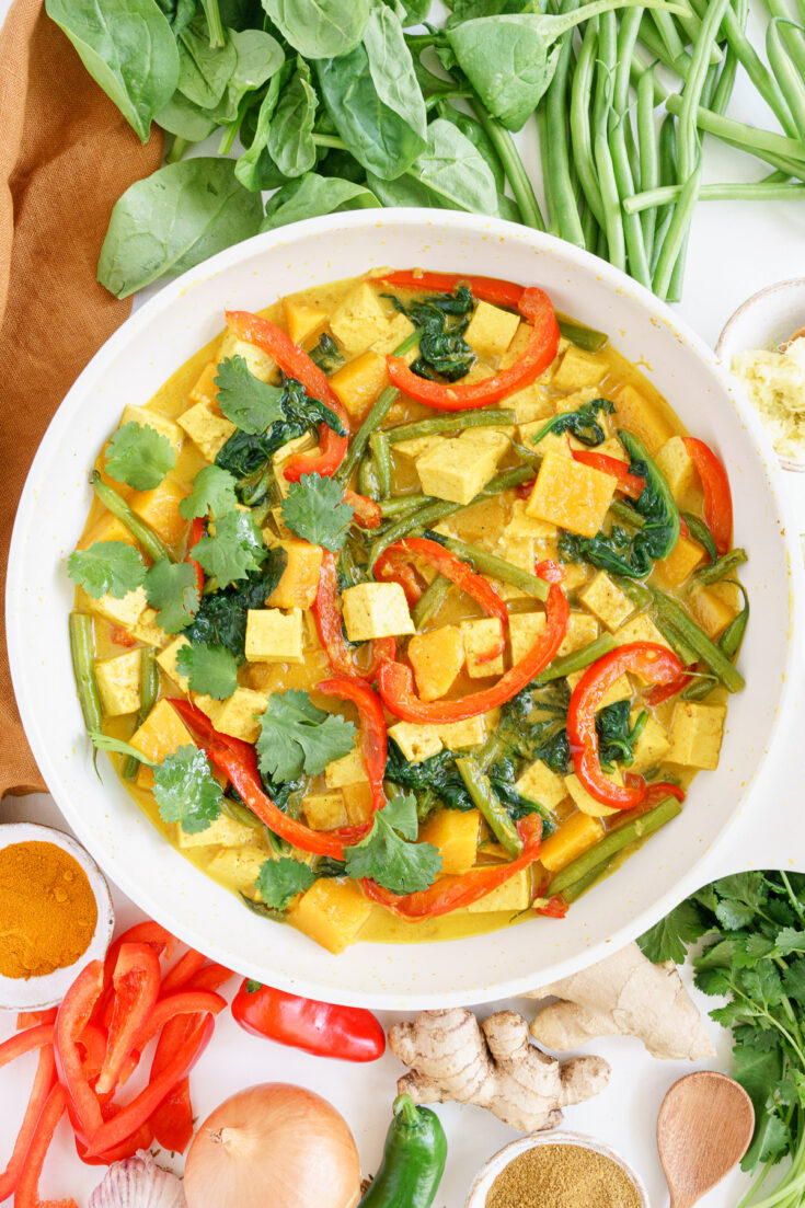 Easy Tofu Coconut Curry - Gathering Dreams