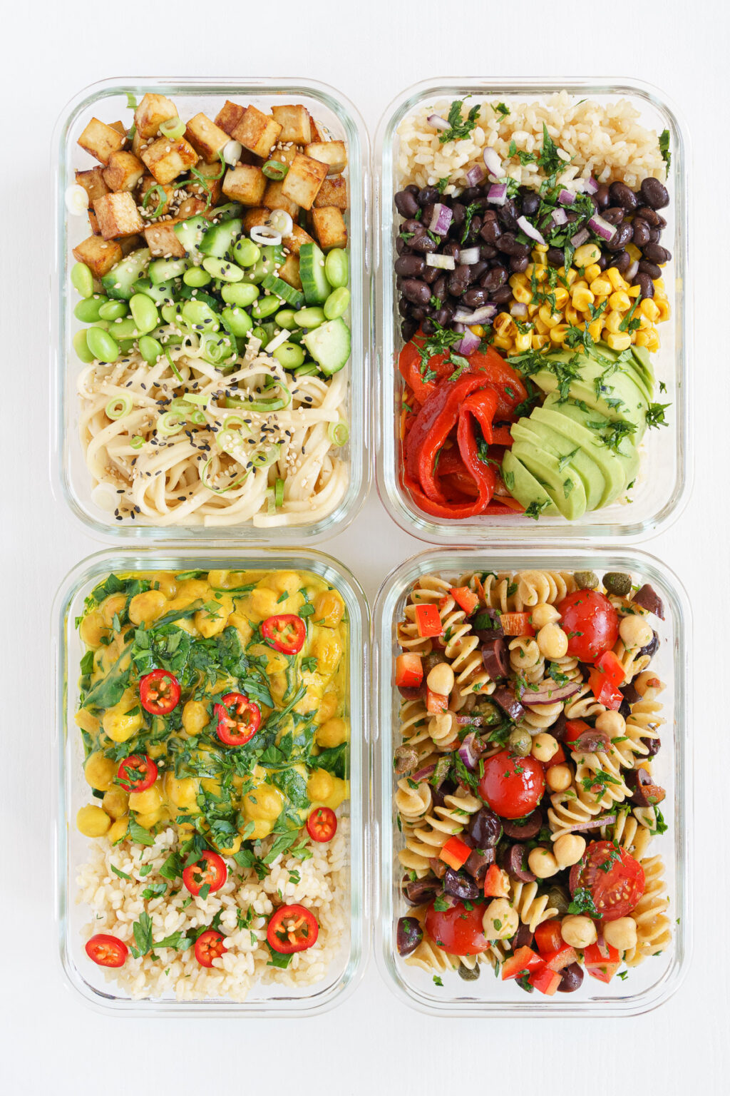 4 Vegan Meal Prep Bowls 4 Vegan Meal Prep Bowls