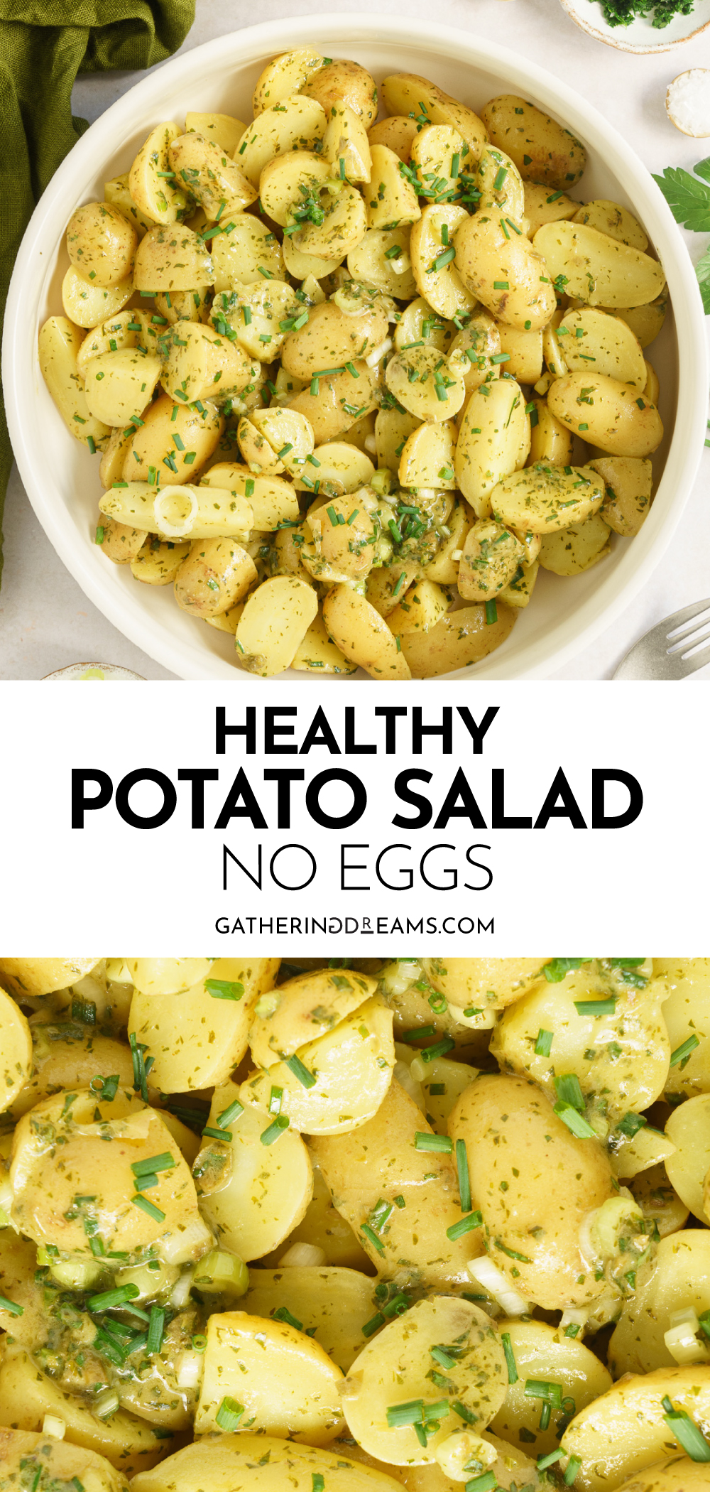 Healthy Potato Salad (No Eggs) - Gathering Dreams