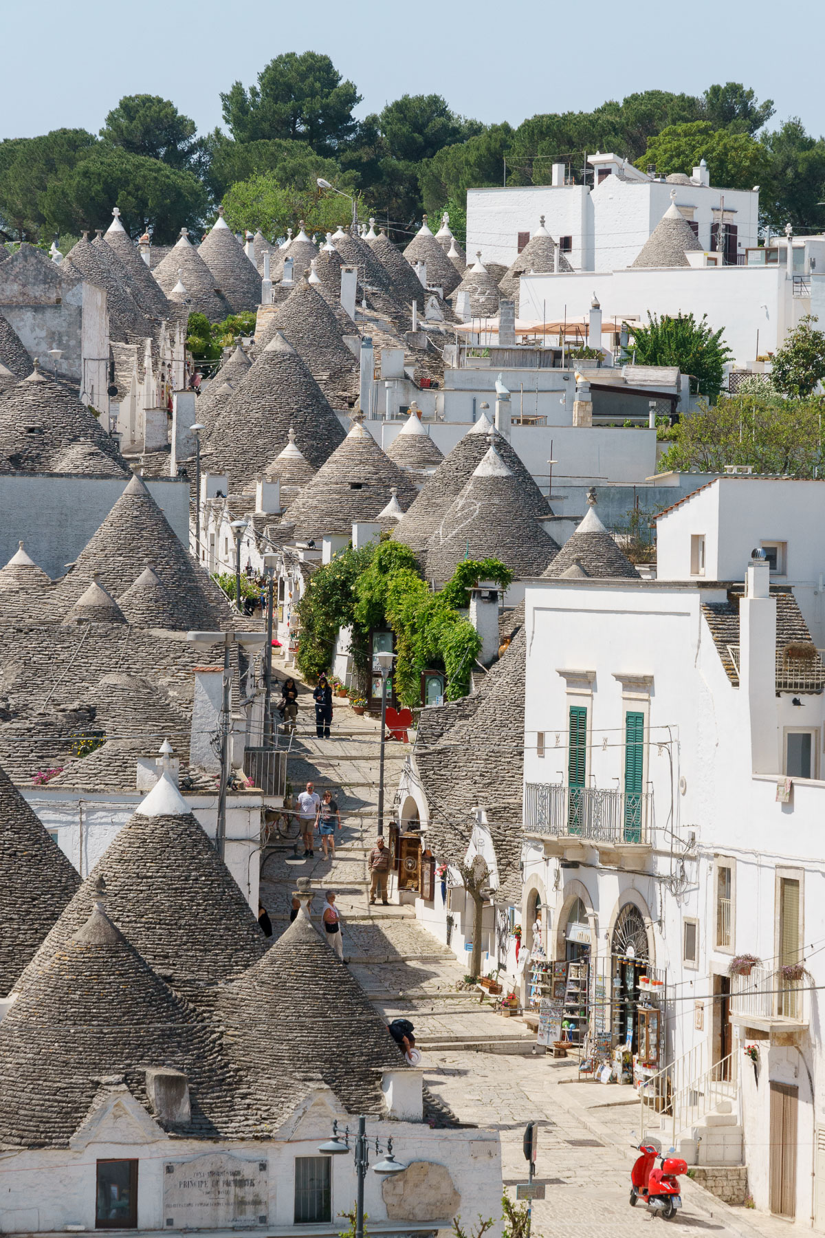 Aerial view of Trulli in Alberobello