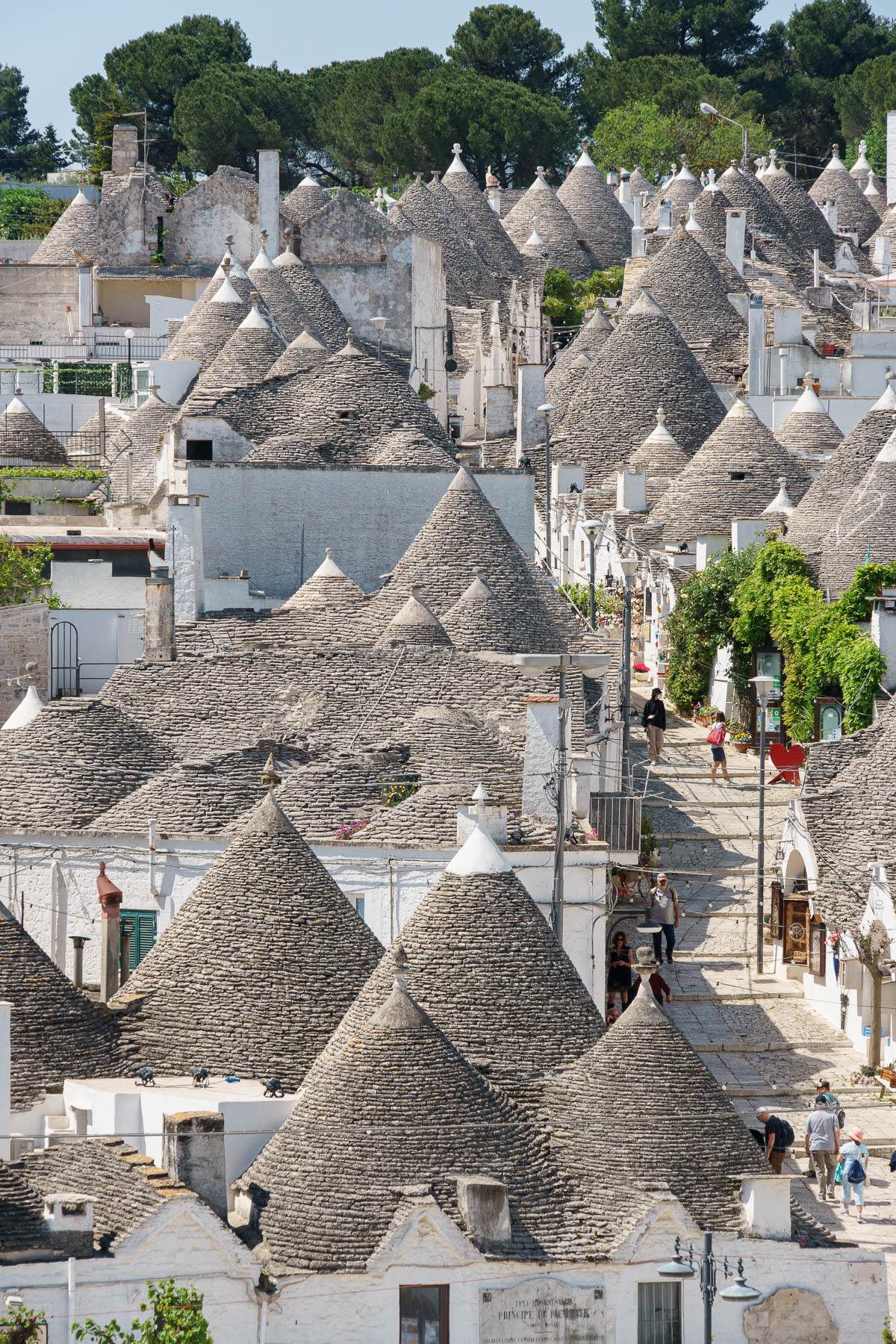 Aerial view of Trulli in Alberobello