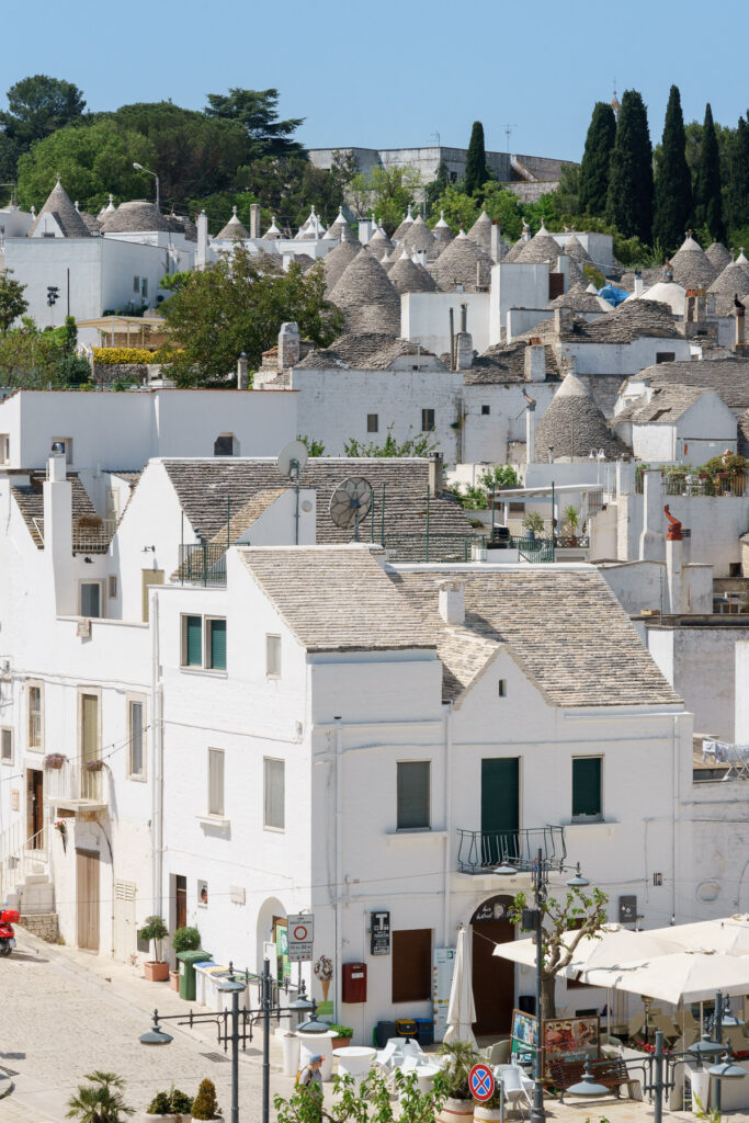 A view of the Largo Martellotta in Alberobello