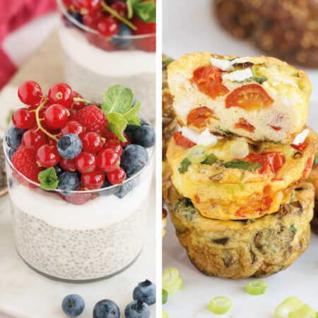 Collage of healthy breakfast recipes