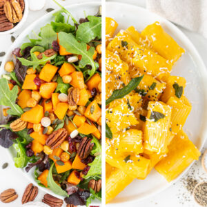 Collage of healthy butternut squash recipes