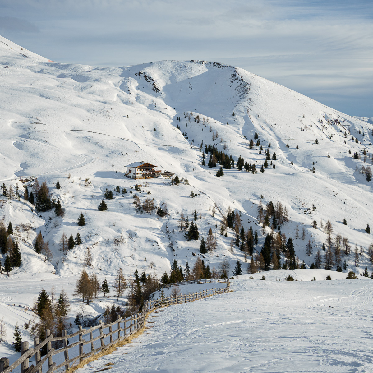 The Dolomites in winter