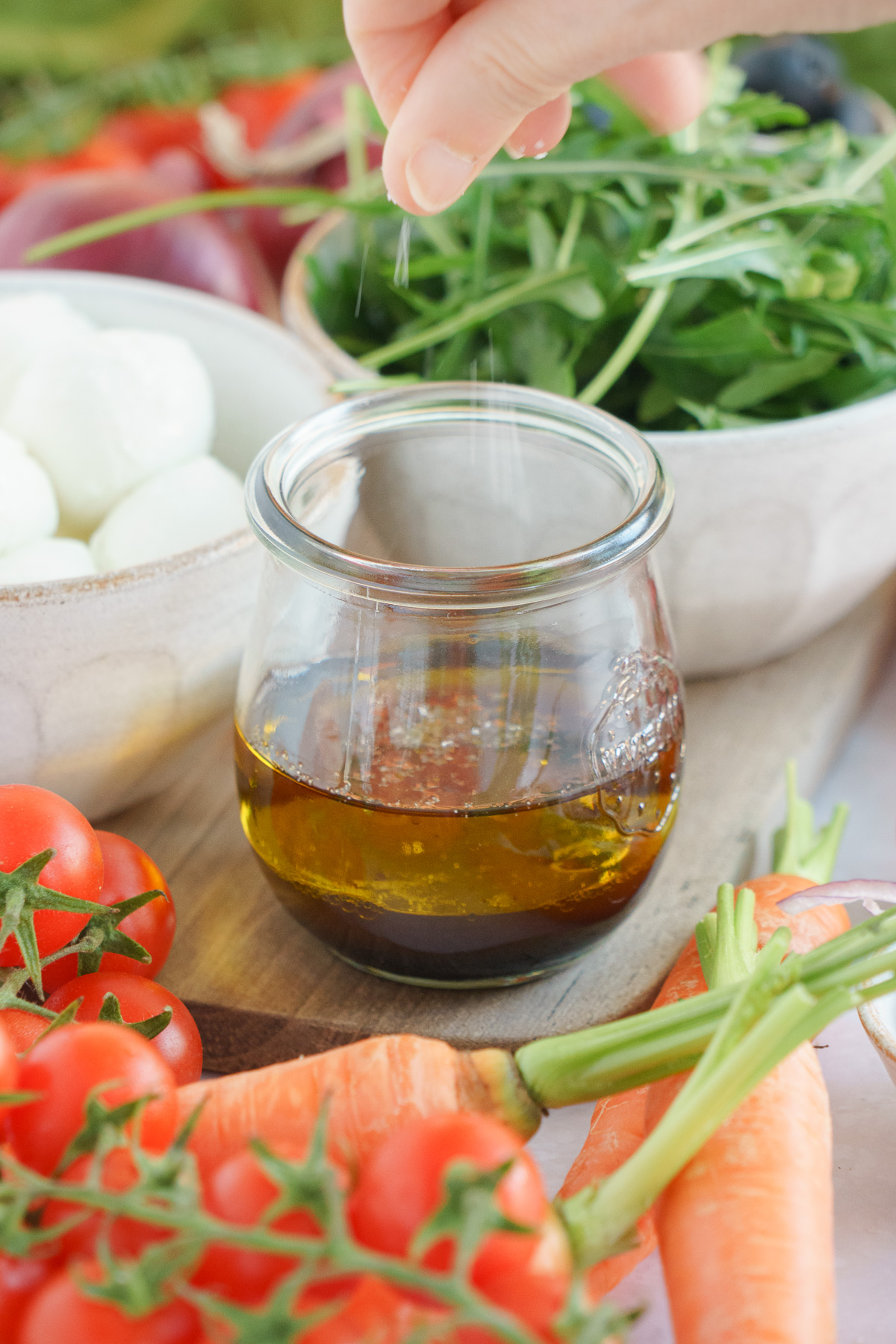 a mason jar with olive oil
