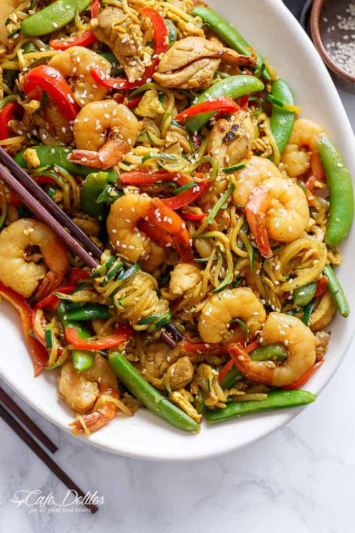 Image for Singapore Zoodle Stir Fry with Chicken