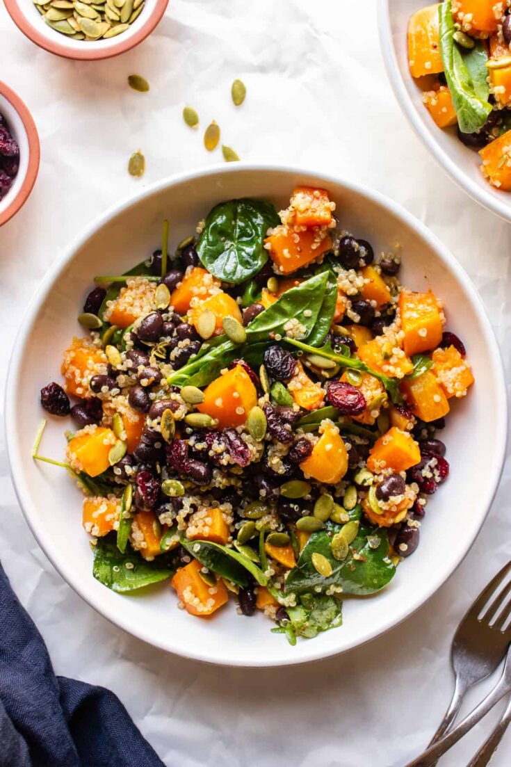 Image for Roasted Butternut Squash Black Bean Quinoa Salad