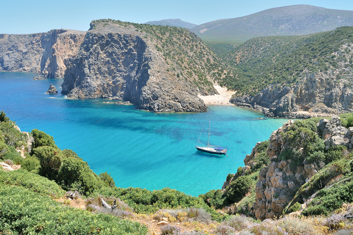 Sardinia coastline in Italy