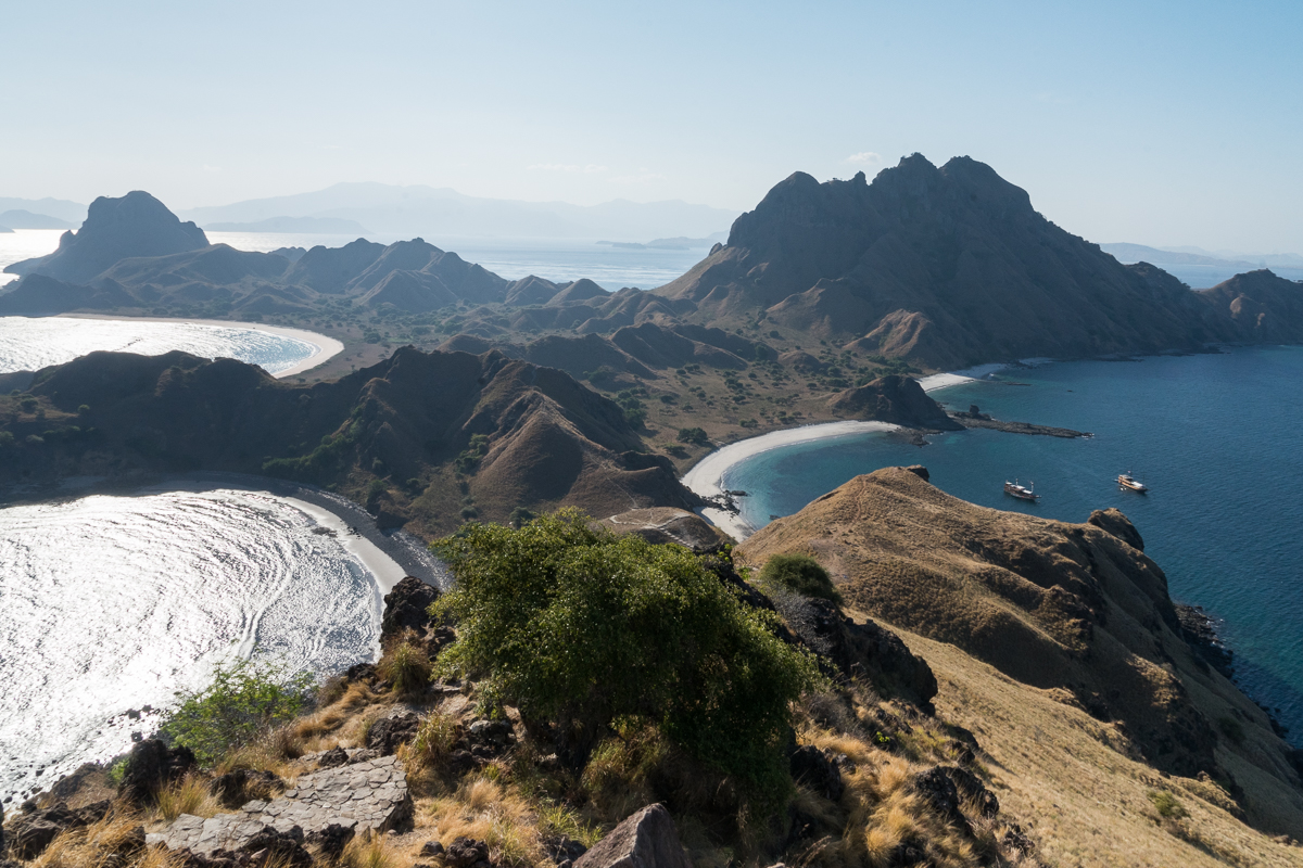 A beautiful aerial view of Padar Island, Indonesia