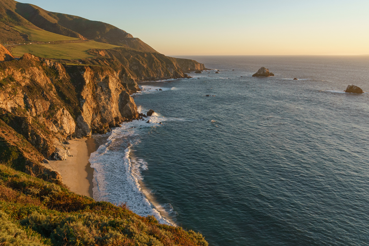 The cost in Big Sur, California, at sunset