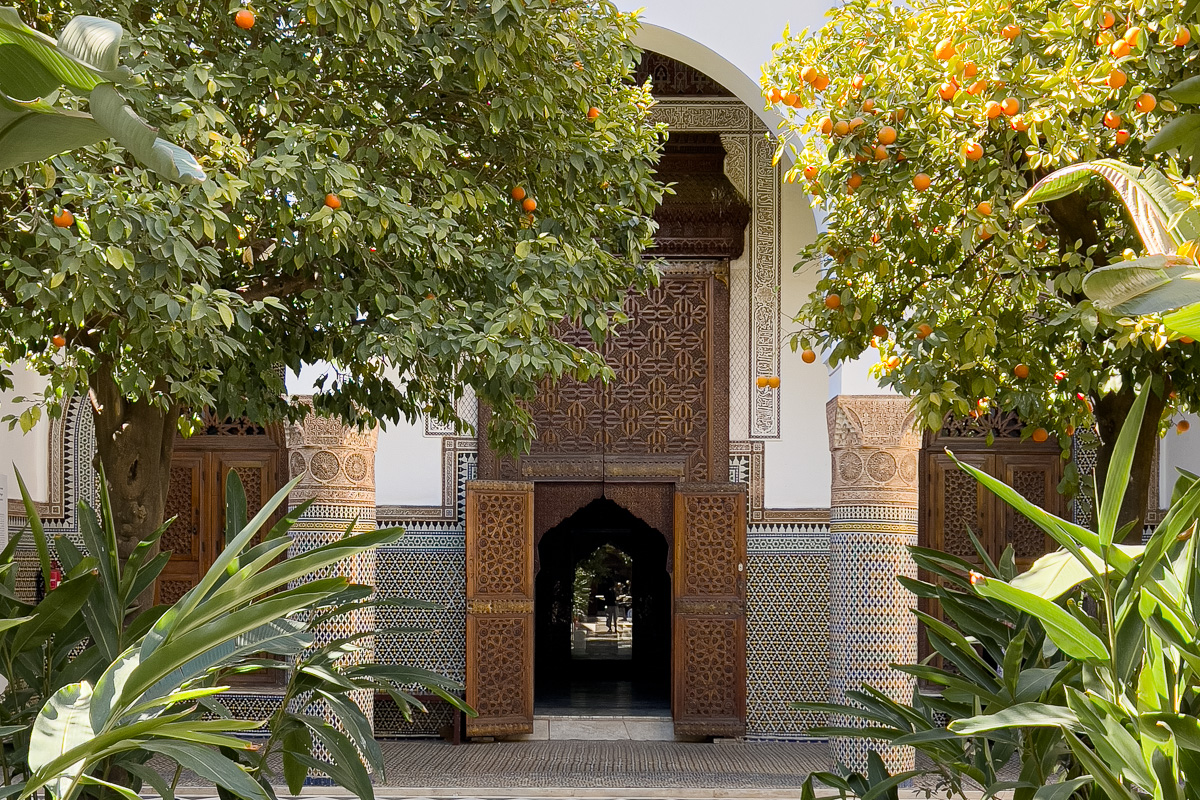 A beautiful garden in Marrakech