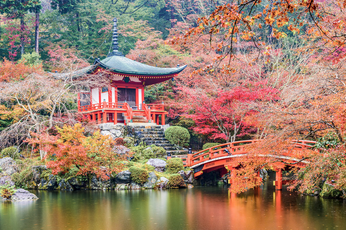 Kyoto, Japan at Daigoji Temple.