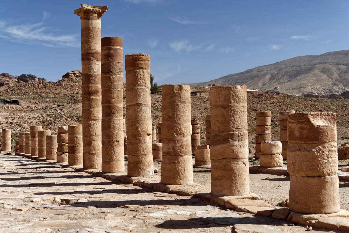 Colonnaded Street in Petra