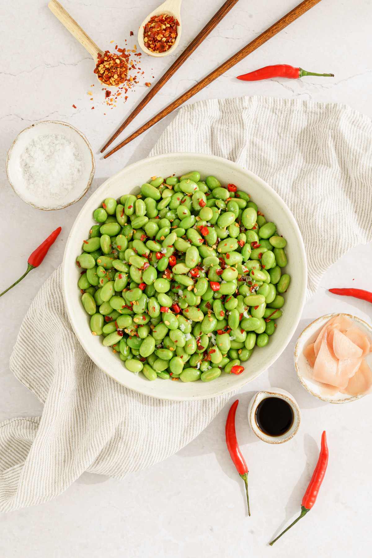 Salt & Chili Edamame Gathering Dreams