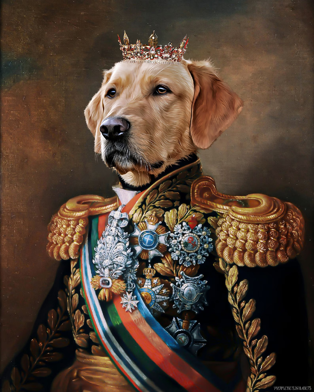 Dog custom portrait from VanWoof