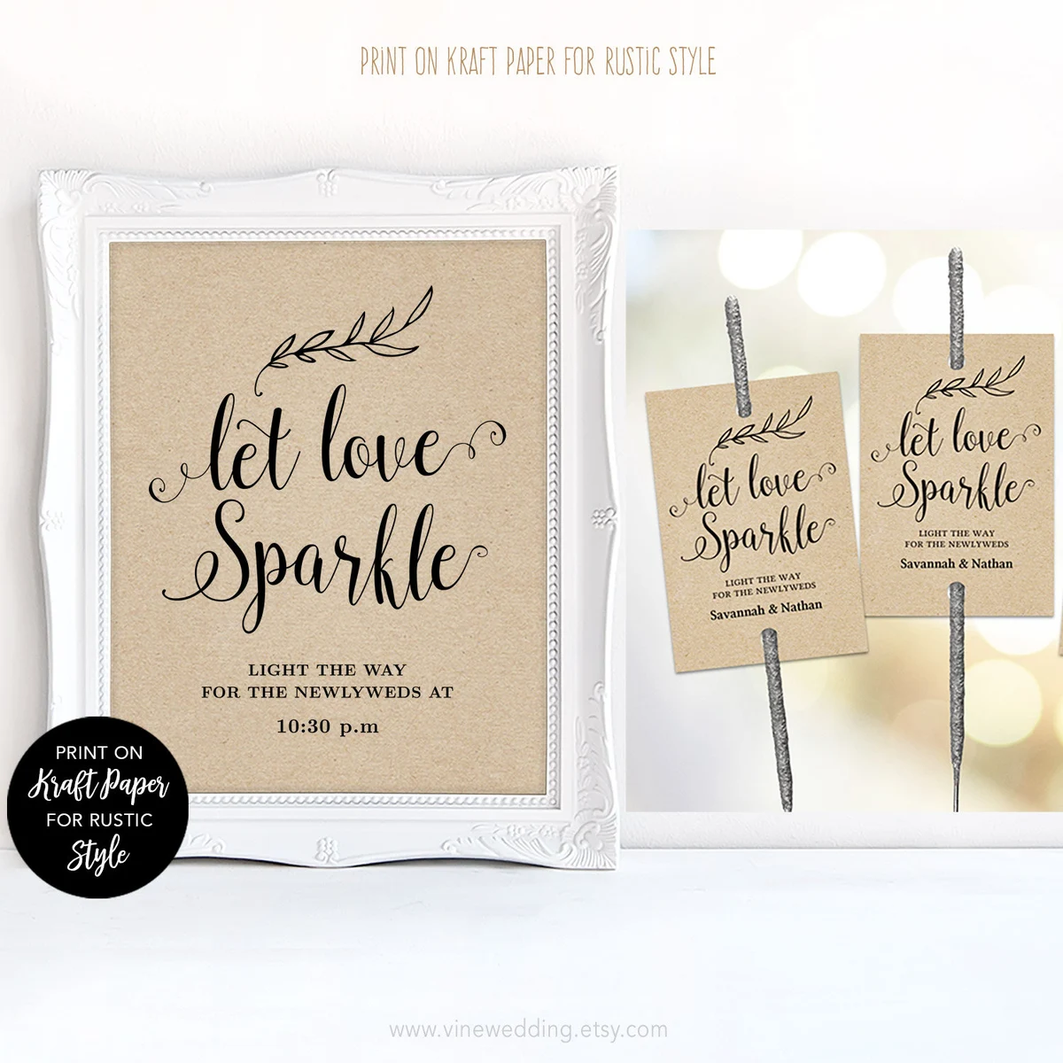 Printable Wedding Signs and Stationery from Vine Wedding