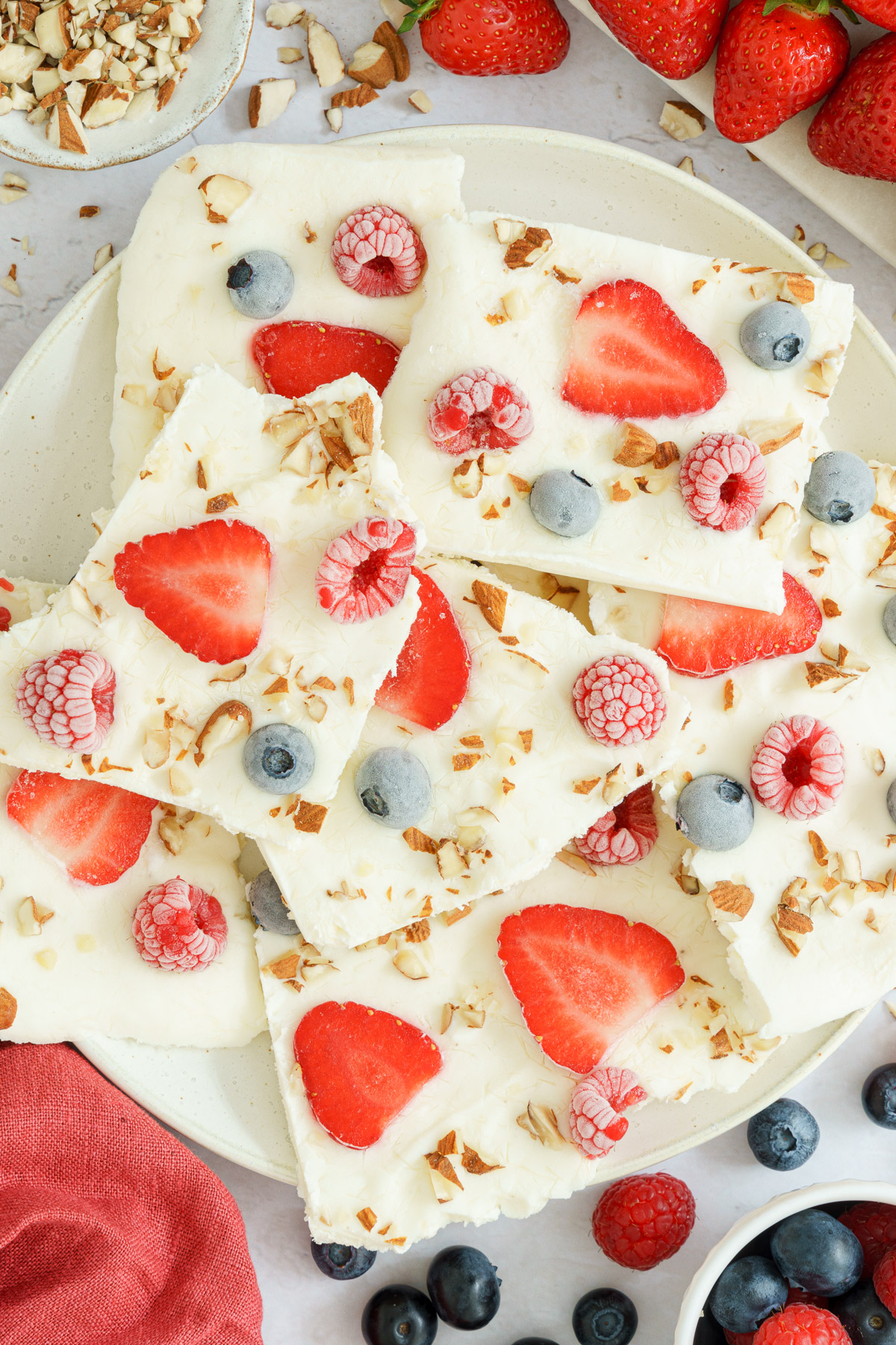 Frozen Yogurt Bark - Gathering Dreams