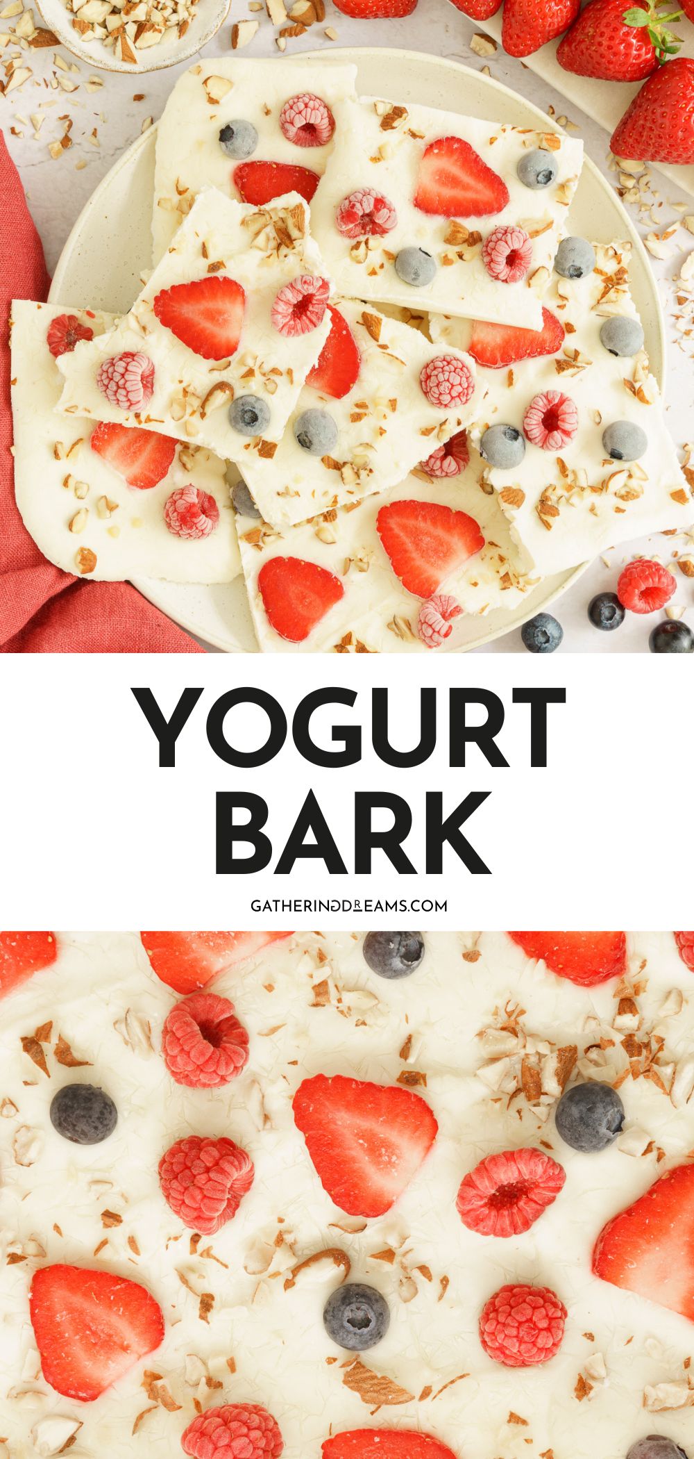 Frozen Yogurt Bark - Gathering Dreams