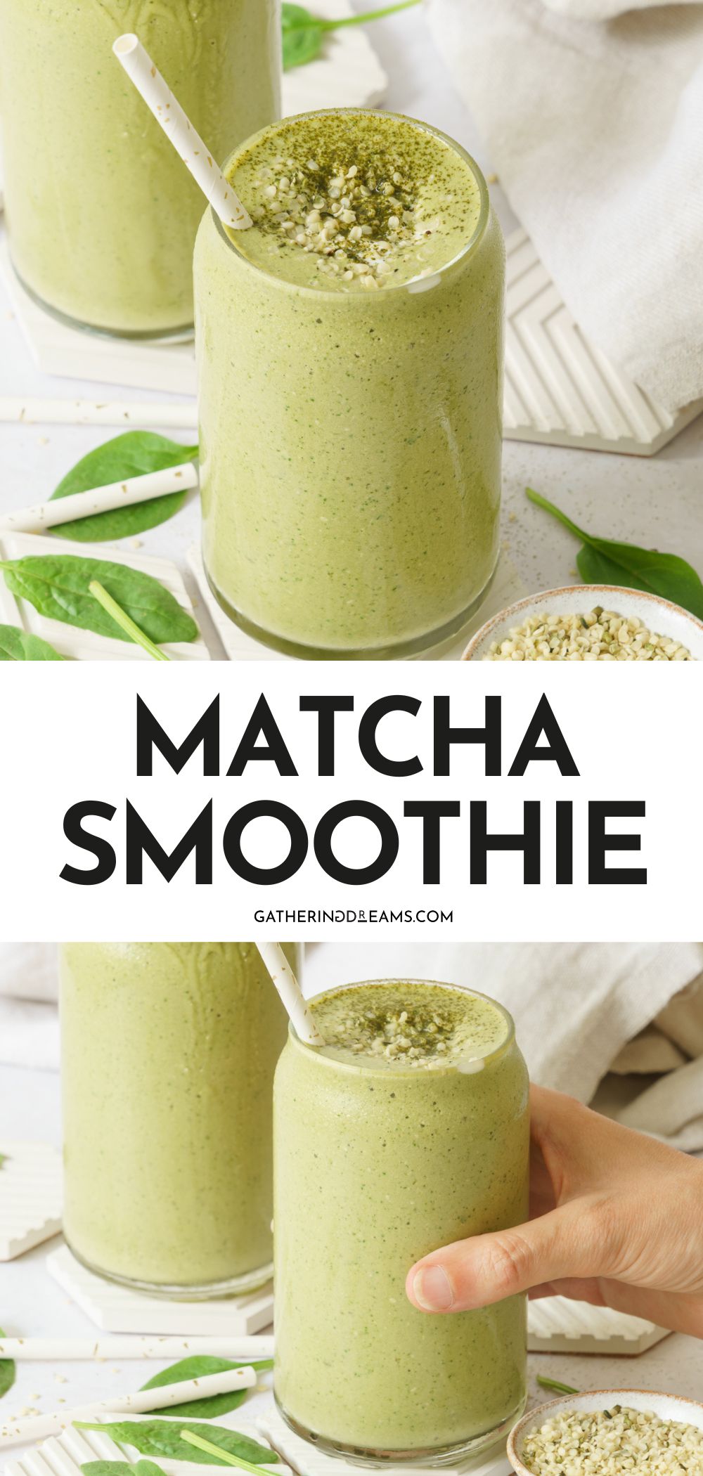 Matcha Smoothie Gathering Dreams Matcha Smoothie Pin 01