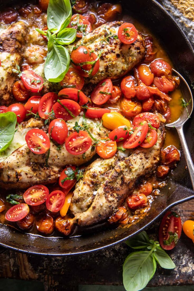Image for Cheesy Tomato Basil Stuffed Chicken