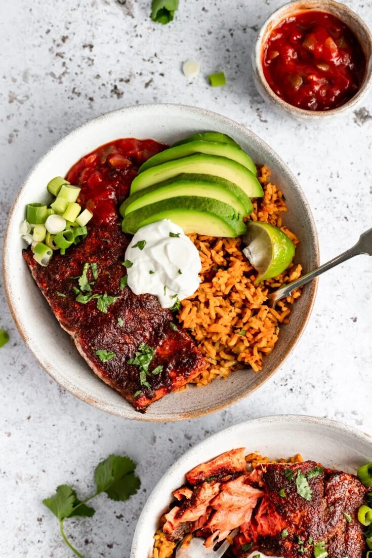 Image for Salmon Taco Bowls 