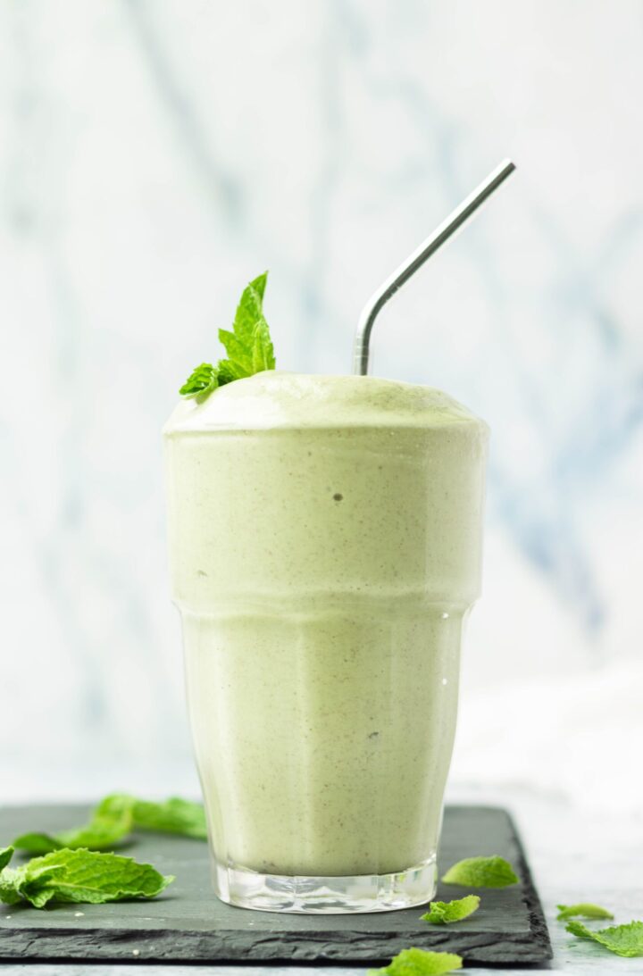 Image for Creamy Minty Wheatgrass Smoothie