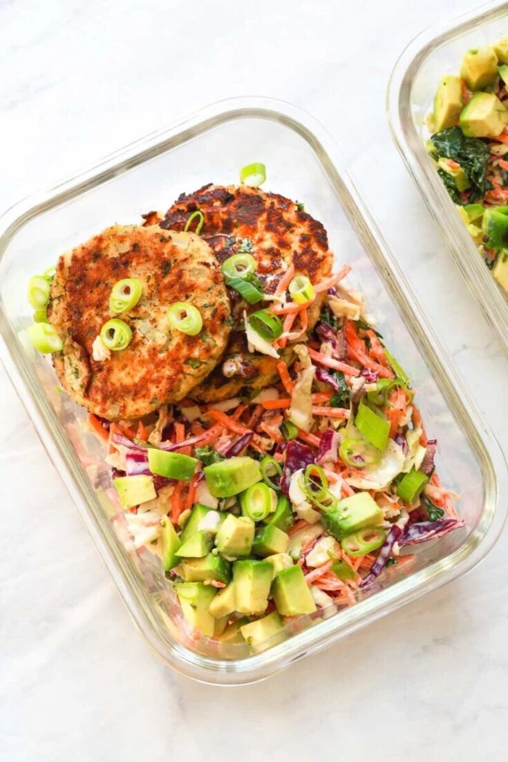 Image for Salmon Patties with Coleslaw
