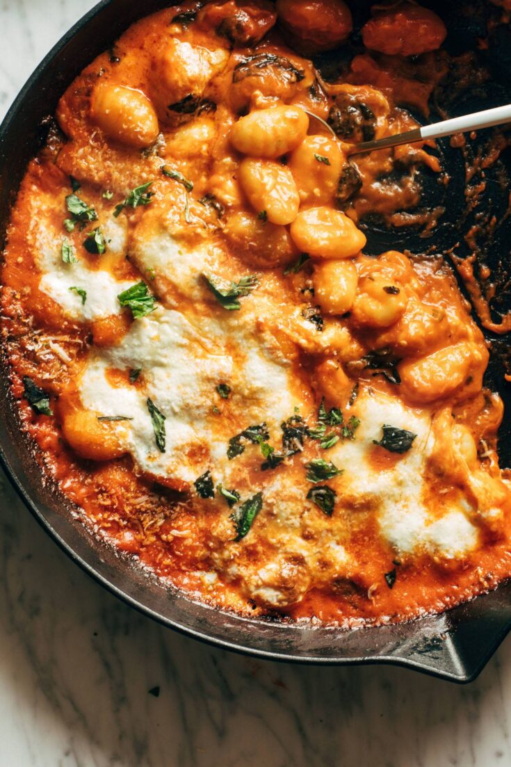 Image for Three Cheese Baked Gnocchi with Spinach