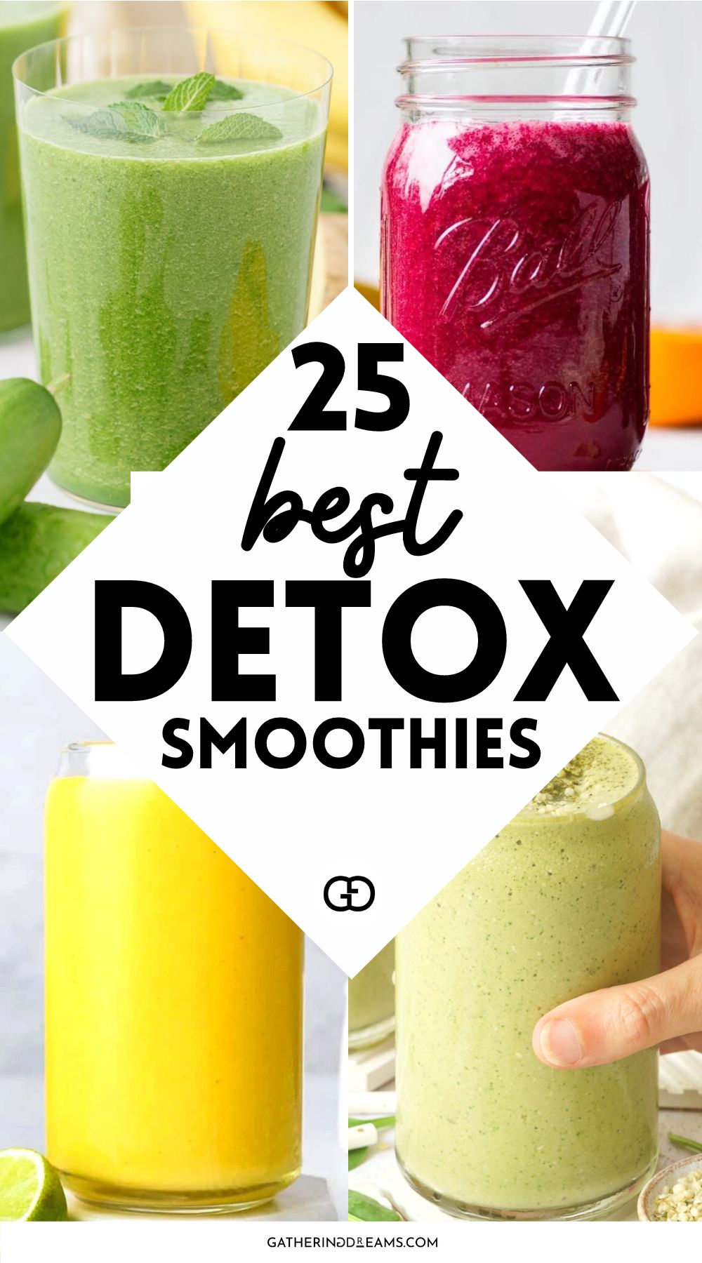 25 Best Detox Smoothie Recipes That Taste Good! - Gathering Dreams