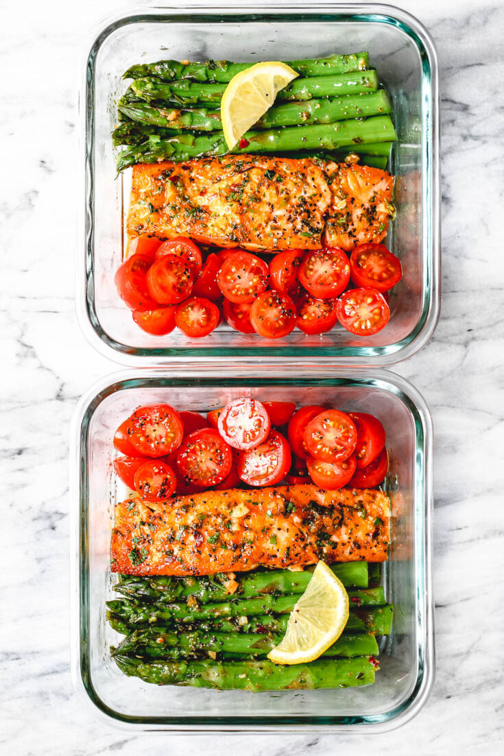 Image for Garlic Butter Salmon and Asparagus