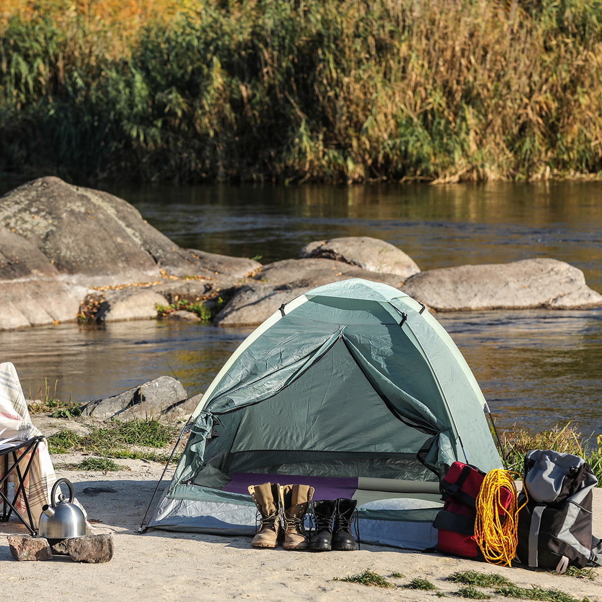 image of camping gears