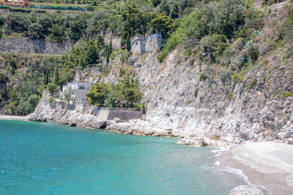 sunny spiaggia del lannio in Cetara, on Amalfi coast, Italy