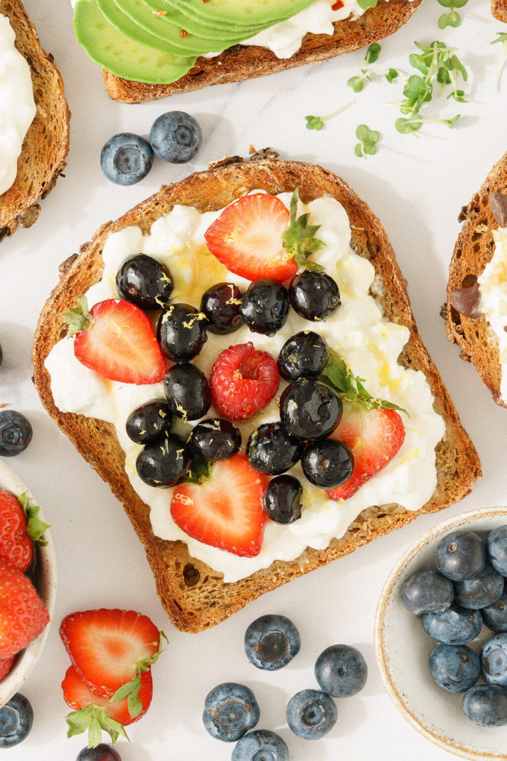 Cottage Cheese Toast - Gathering Dreams