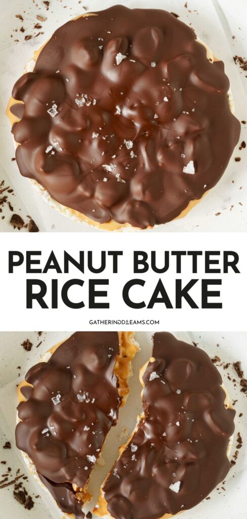 Peanut butter rice cake pin.