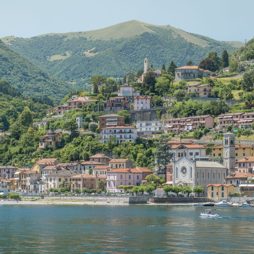 A view from the lake of Argegno.