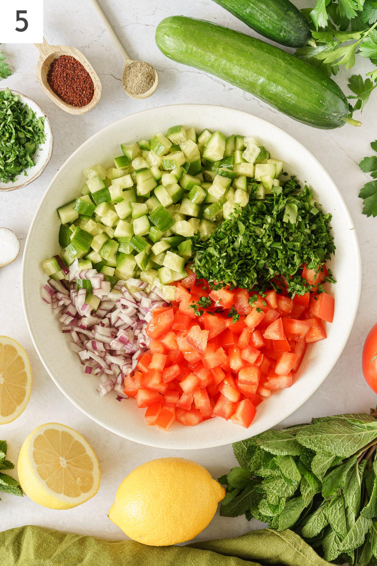 Middle Eastern Salad - Gathering Dreams